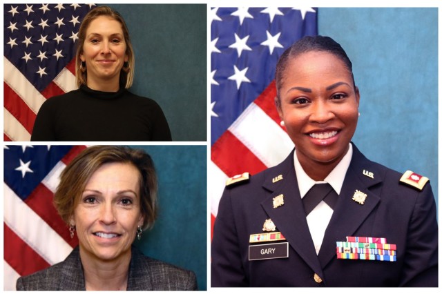 Women’s Equality Day is celebrated in the United States on August 26 each year. From top left to right: Katie Scollan, Diane Pettersen, and Lt. Col. Courtney Gary each play an important role in accomplishing the PEO IEW&S and Army Acquisition missions, as well as creating a better work environment.