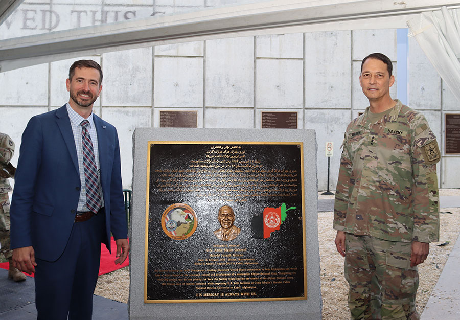 Beloved Army General Honored in Plaque Rededication Ceremony