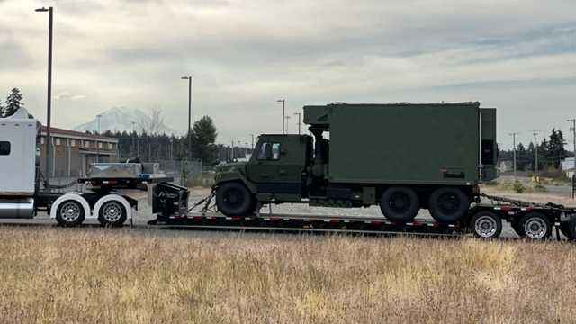 Project Manager Intelligence Systems and Analytics transported the first Tactical Intelligence Targeting Access Node (TITAN) prototype to Joint Base Lewis-McChord. (Photo Credit: US Army)