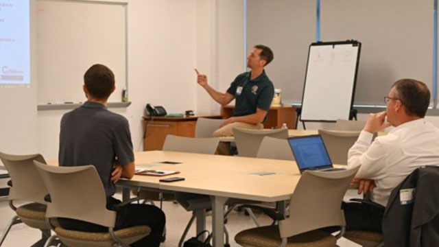 The ISA team leads technical sessions during the ISA Community Summit. (Photo Credit: PEO IEW&S)