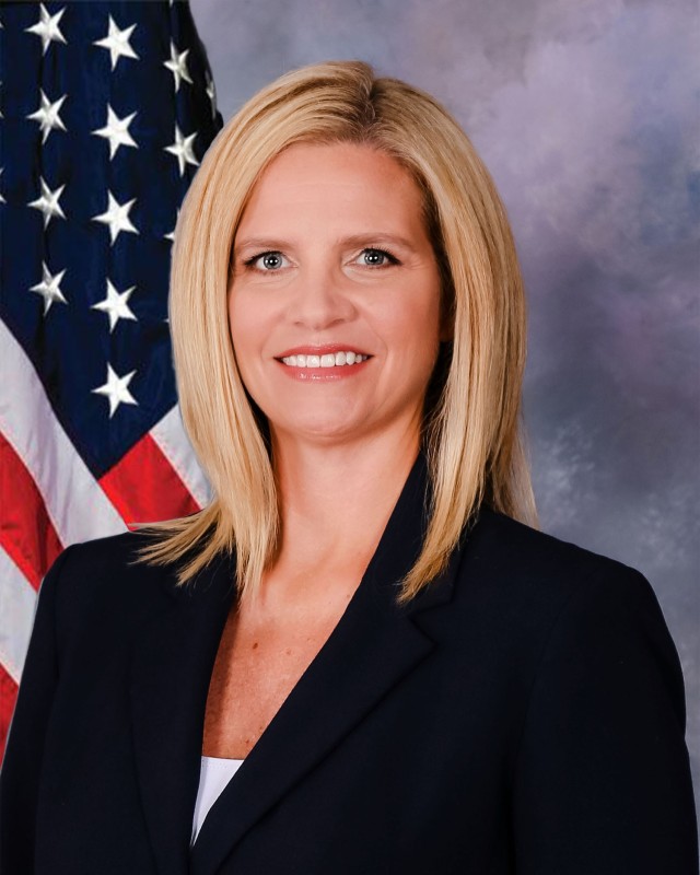 Christy Carlile was recognized for her accomplishments as the Business Management Division Chief for Project Manager Aircraft Survivability Equipment ( PM ASE). (Photo Credit: PEO IEW&S)