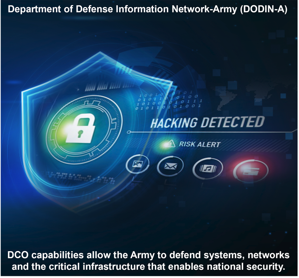 DCO capabilities allow the Army to defend systems, networks and the critical infrastructure that enables national security.